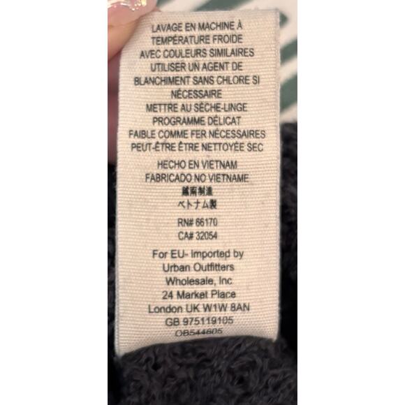 Free People Long Sleeve Top Off Shoulder Thermal Gray Womens Modal Size Small - Picture 6 of 6